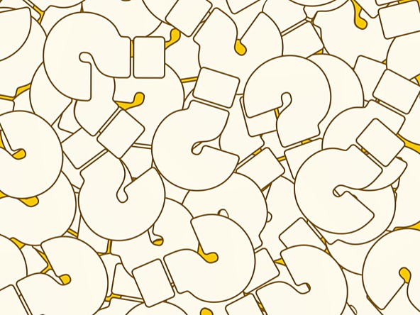 abstract multiple question marks